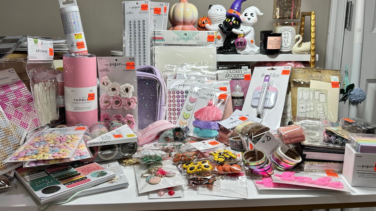 HUGE Hobby Lobby Clearance Haul! Papercrafts, Vinyl, Cards and More!!