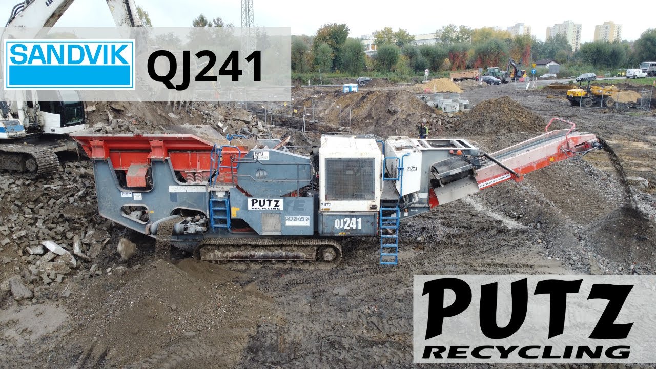 Kruszarka szczękowa Sandvik QJ241 2012 - 6700 mth OFERTA Putz Recycling (jaw crusher for sale)