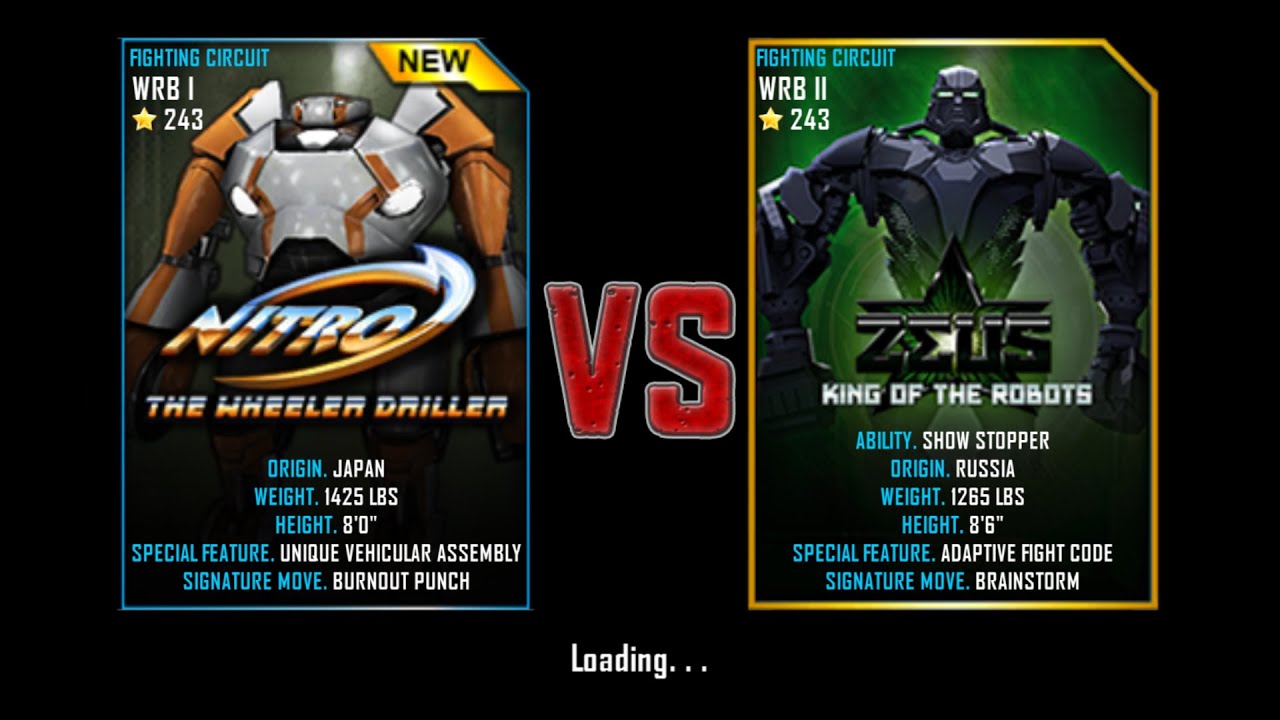 Real Steel WRB Free Sparring Nitro VS Zeus NEW ROBOT UPDATE