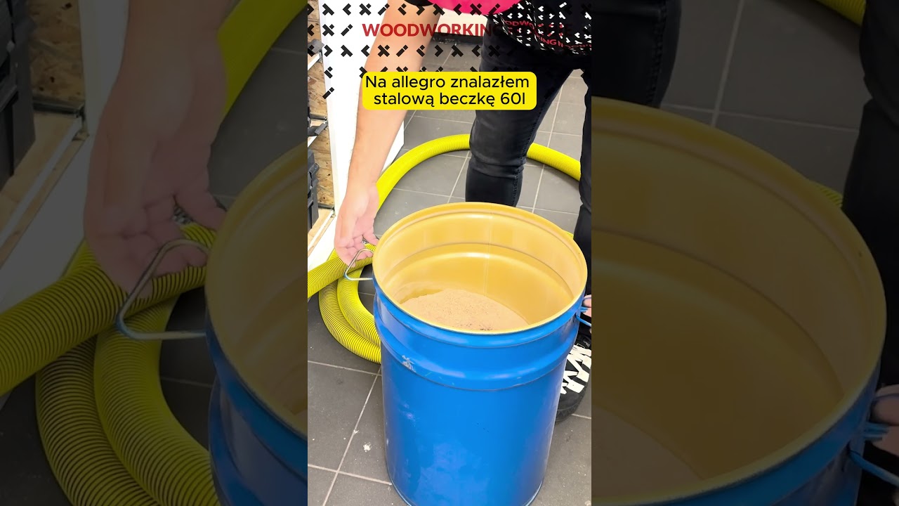 Jak tanio zrobić separator do trocin? #woodworking #diy #drewno #stolarz #warsztat #stolarstwo