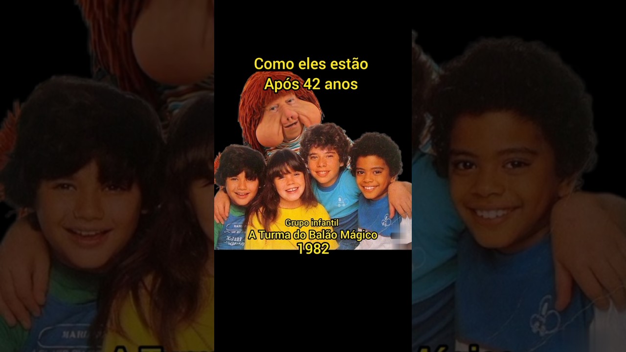 Quem se lembra deles? A Turma do Bal&atilde;o M&aacute;gico. Feliz dia das Crian&ccedil;as 😻 #antesedepois