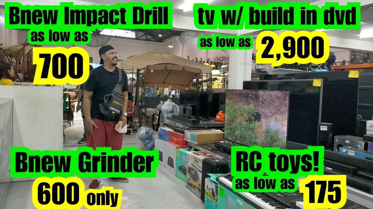 Murang tv as low as 2,900 Bnew impact drill 700 Bnew grinder 600 Shop&Save Australian surplus shop