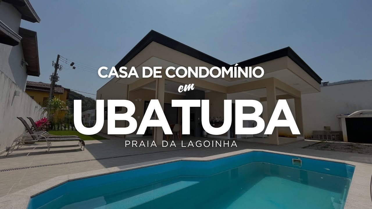 Casa com 3 Dorms em Condomínio com Piscina à venda - Lagoinha, Ubatuba/SP