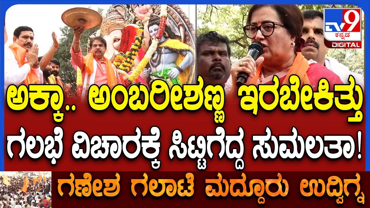 Maddur Ganesha Procession: ಮದ್ದೂರು ಮೆರವಣಿಗೆಯಲ್ಲಿ ಭಾಗಿಯಾಗಿ ಕಲ್ಲುತೂರಾಟ ಘಟನೆ ಖಂಡಿಸಿದ Sumalatha| #TV9D