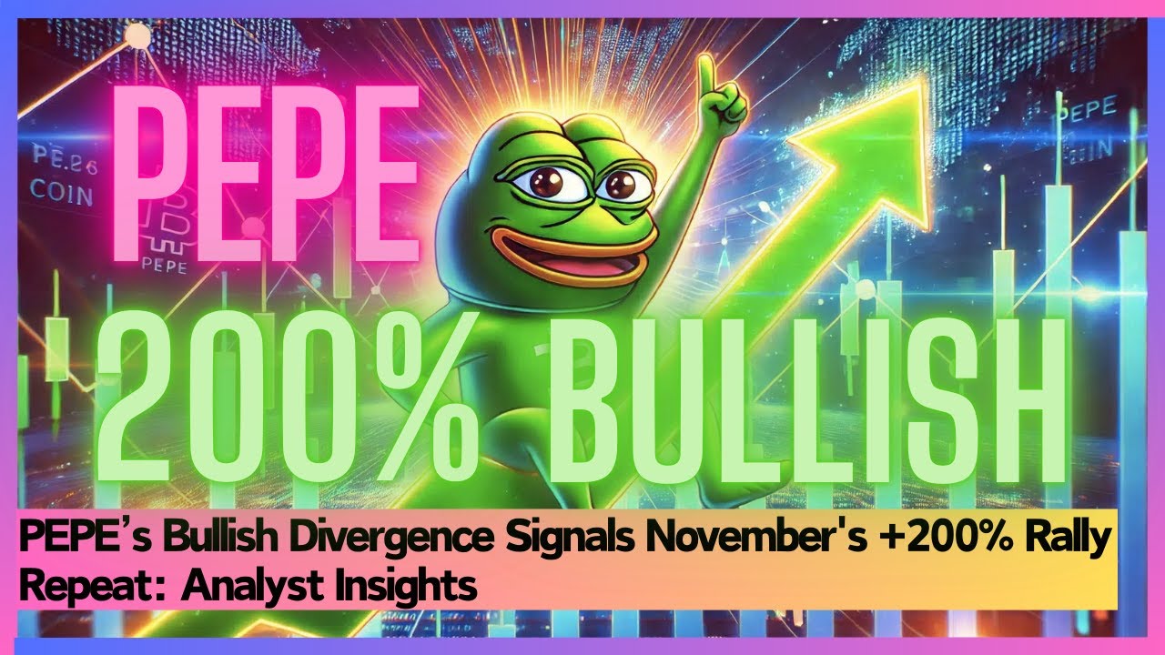 PEPE&rsquo;s Bullish Divergence Signals November's +200% Rally Repeat: Analyst Insights