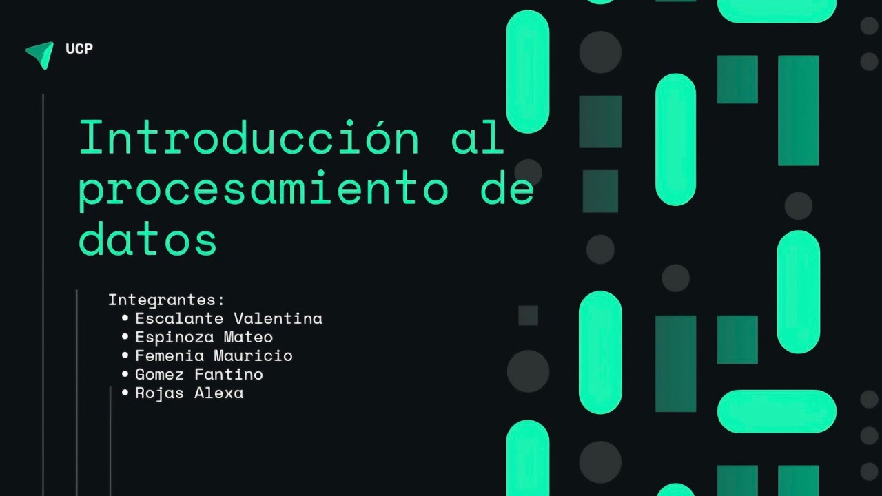 Introducción al procesamiento de datos