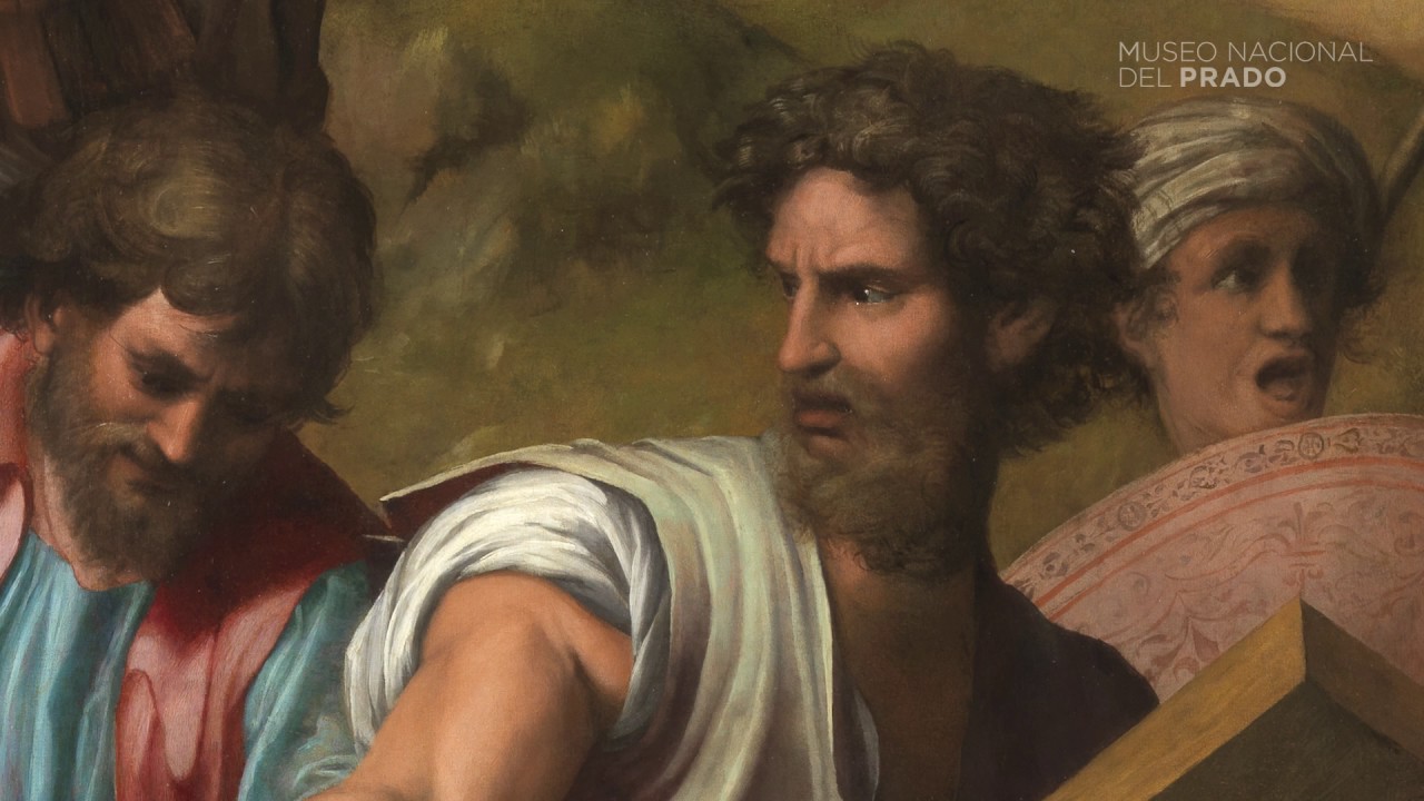 Obra comentada: Caída en el camino del Calvario, de Rafael (y taller)