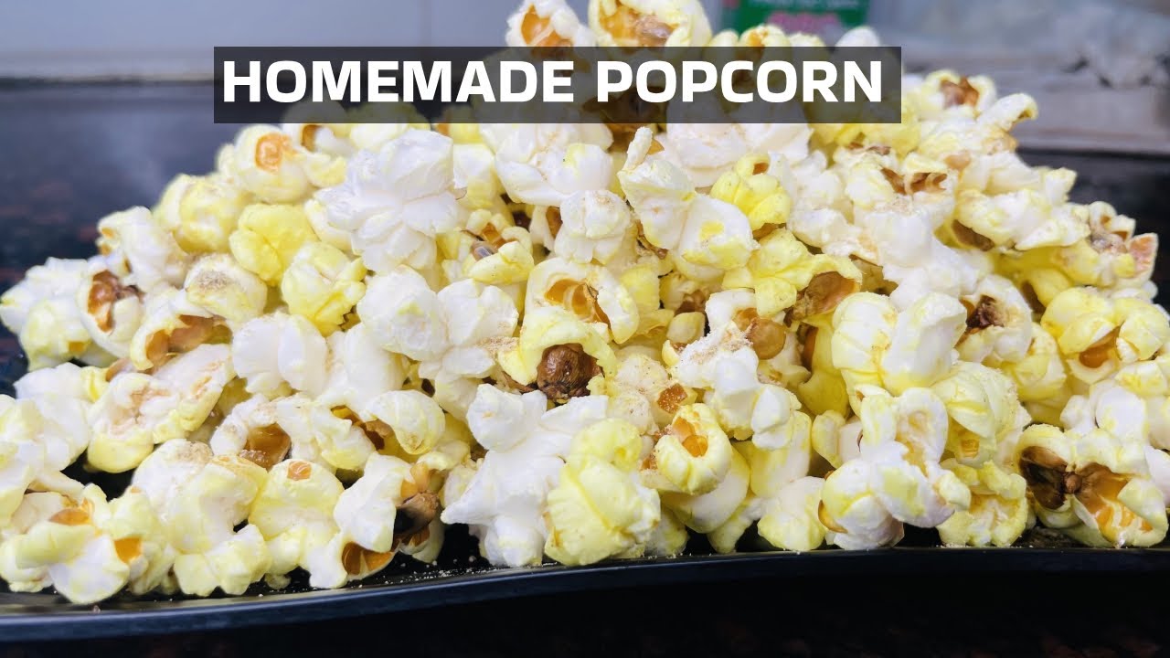 Popcorn recipe || Homemade Popcorn in Cooker in easy steps || Crispy Popcorn #asmr