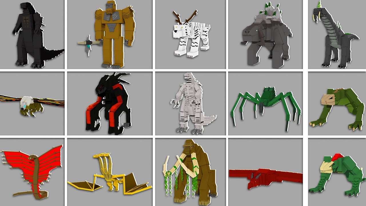 CONHEÇA NOVOS KAIJUS NO MINECRAFT !! GODZILLA Vs KONG ADDON