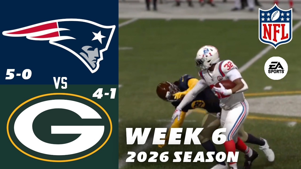 Henderson goes BEAST Mode! (Patriots vs Packers 2026, Week 6) - Madden Franchise