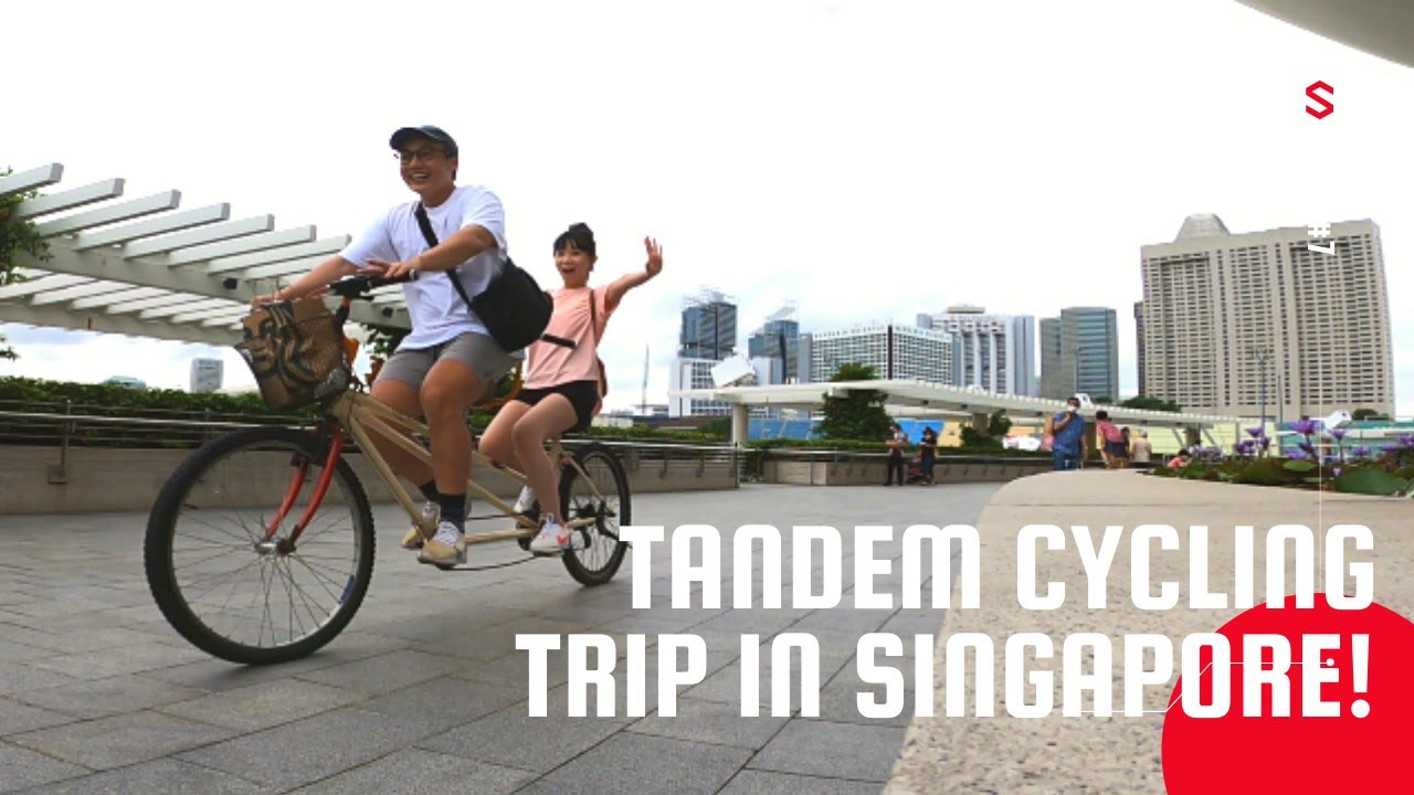 Day Cycling Trip in Marina Bay - Tandem Bicycle!