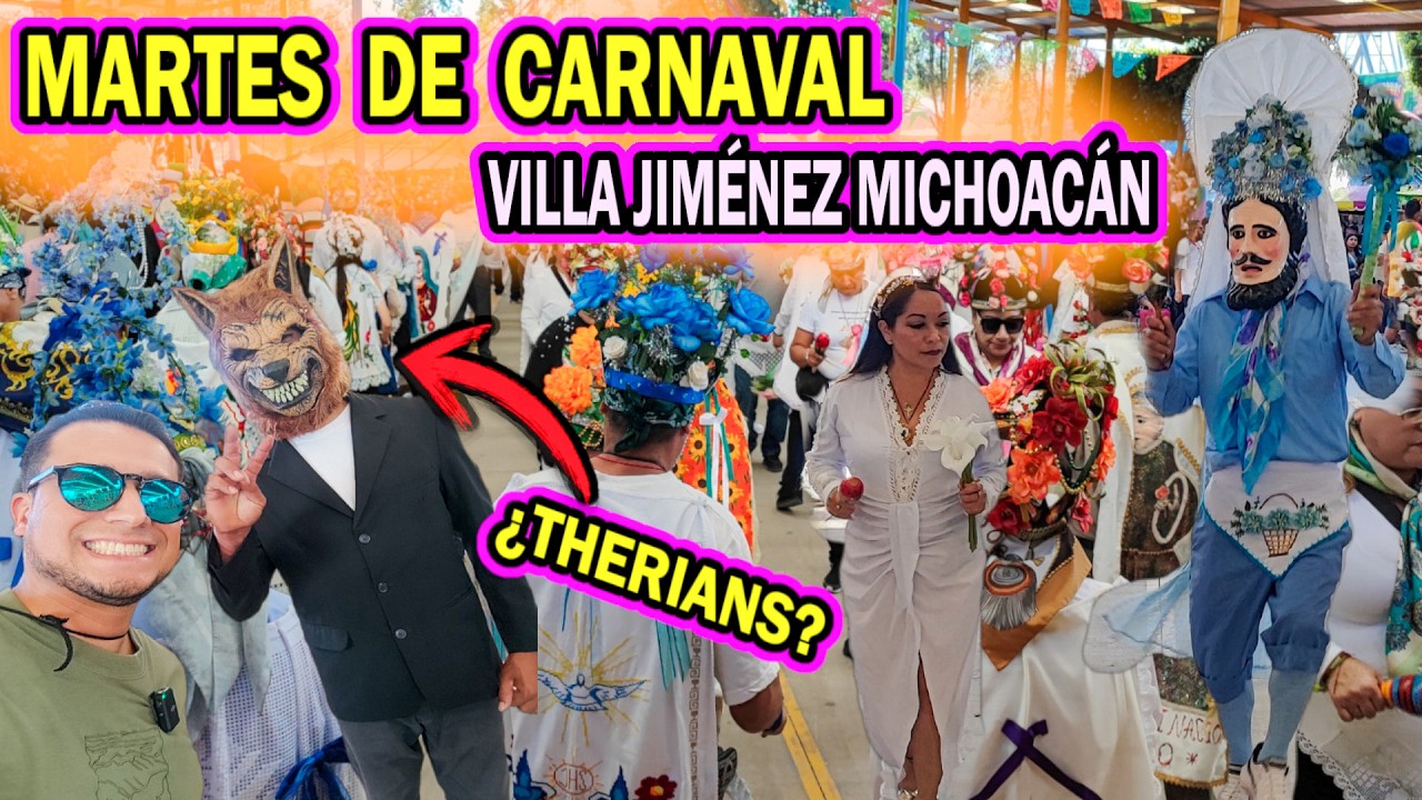 ESTO ES LO QUE PASA UN MARTES DE CARNAVAL EN VILLA JIMÉNEZ MICHOACÁN | DISFRACES INCREÍBLES + DANZA