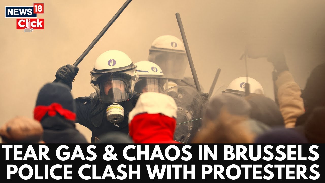 Belgian Protests Turn Chaotic — Tear Gas, Stones, and Broken Windows | Europe on Edge | N18G