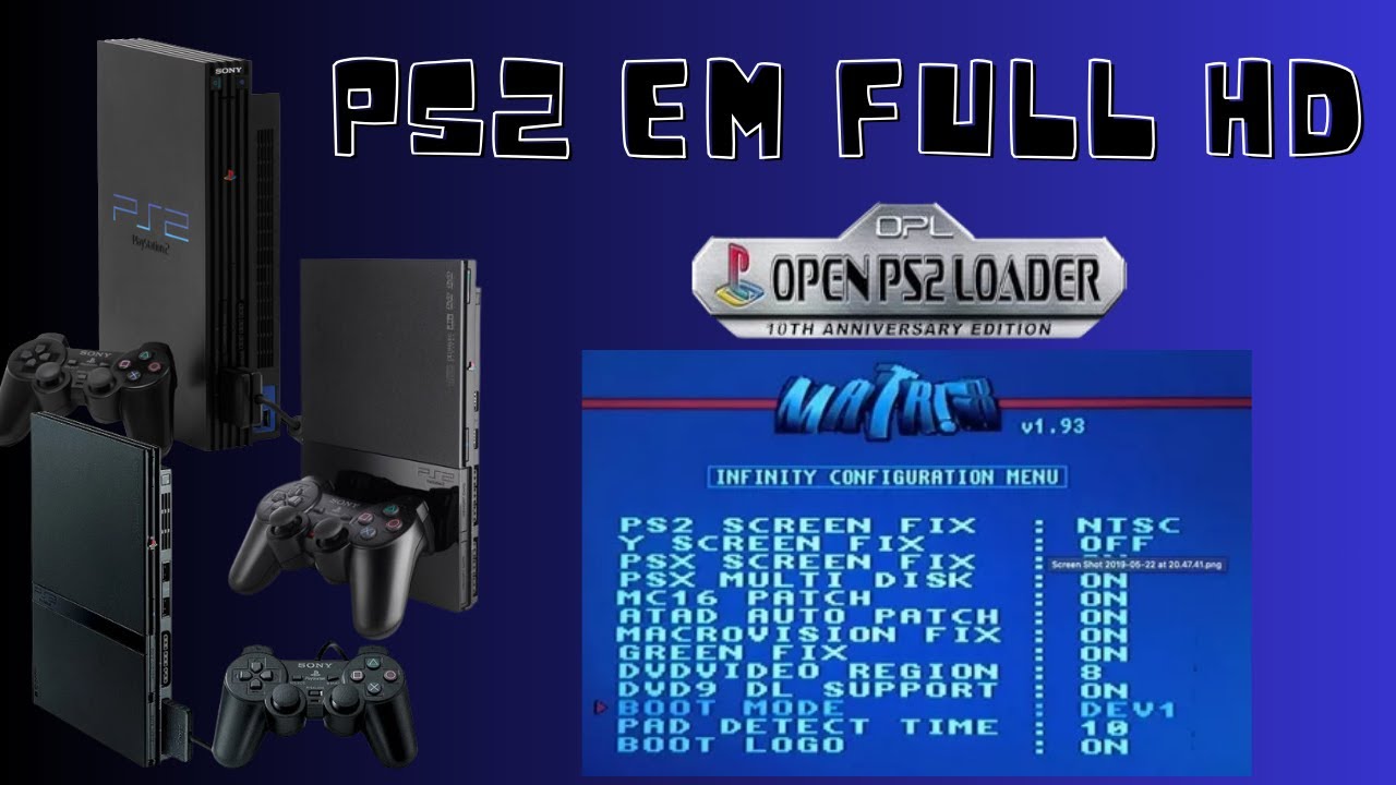 MELHORANDO A QUALIDADE DE IMAGEM DO PS2 PARA FULL HD COM PS2 TO HDMI, CHIP MATRIX E OPL - 2024