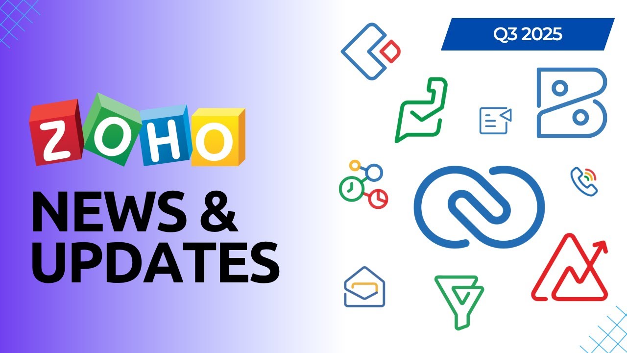 Все последние новости и обновления Zoho за 3 квартал 2025 года! Zoho CRM, Zoho Books, Zoho Desk, ...