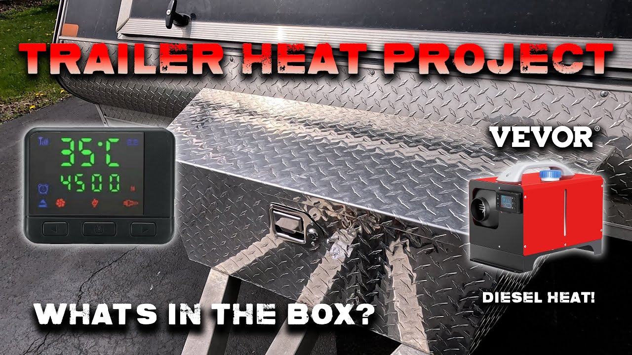 Adding Heat to a Hybrid Snowmobile Trailer!  - It's Easy!  Diesel Heater Install