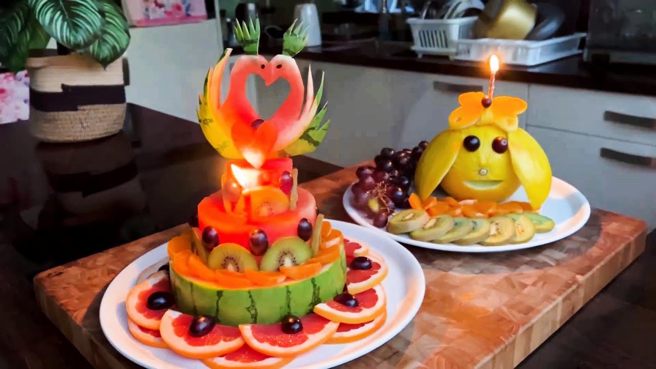 Art In Watermelon Fruits Platter Decoration Ideas Cutting Tricks