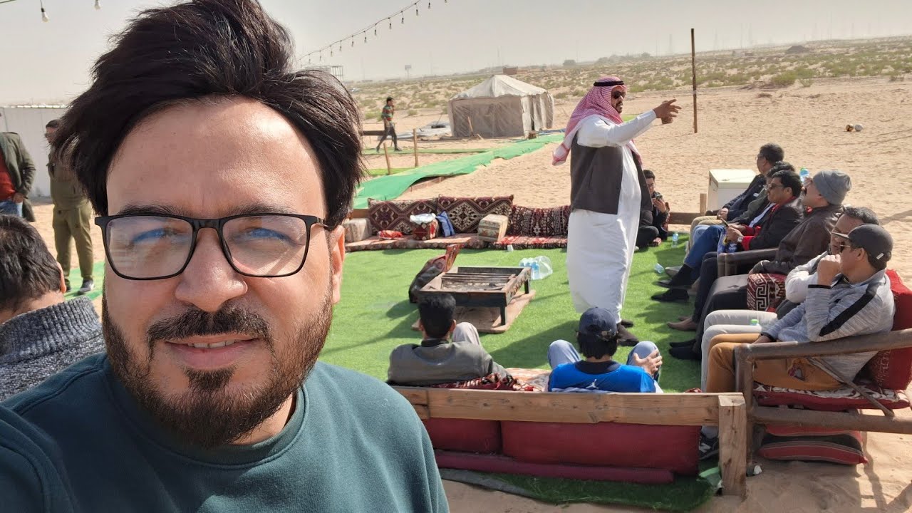 Camping and saudi style lunch in Dammam