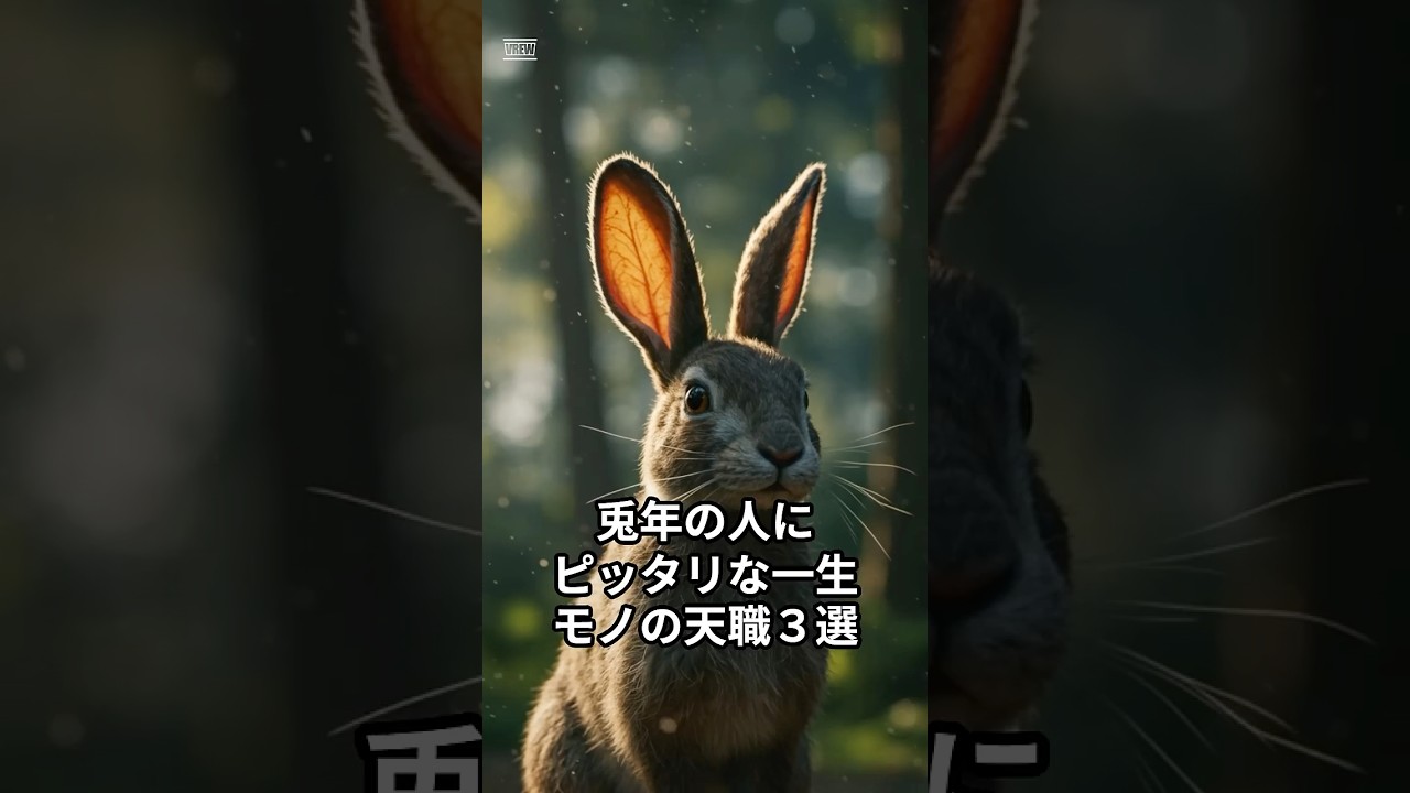 【兎年の人にピッタリな一生モノの天職３選】#就職#転職#仕事#アルバイト#干支#血液型#星座