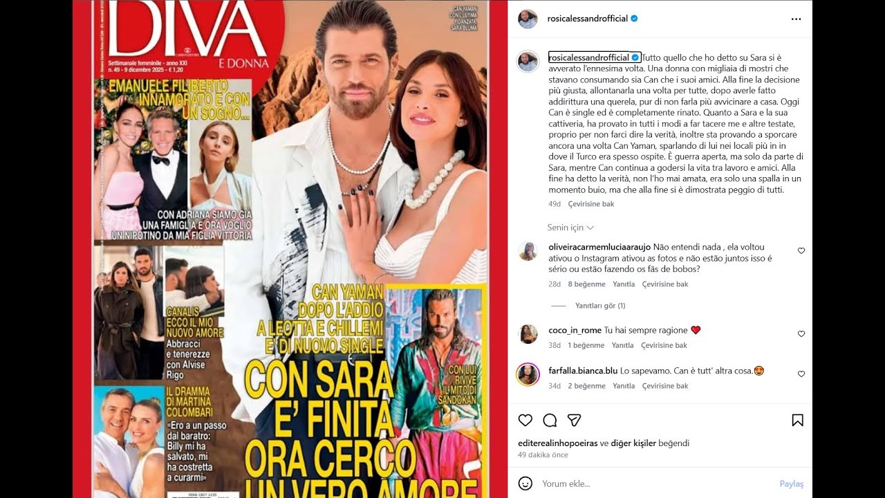 Новые заявления о Саре Блюме из аккаунта Розики в IG…