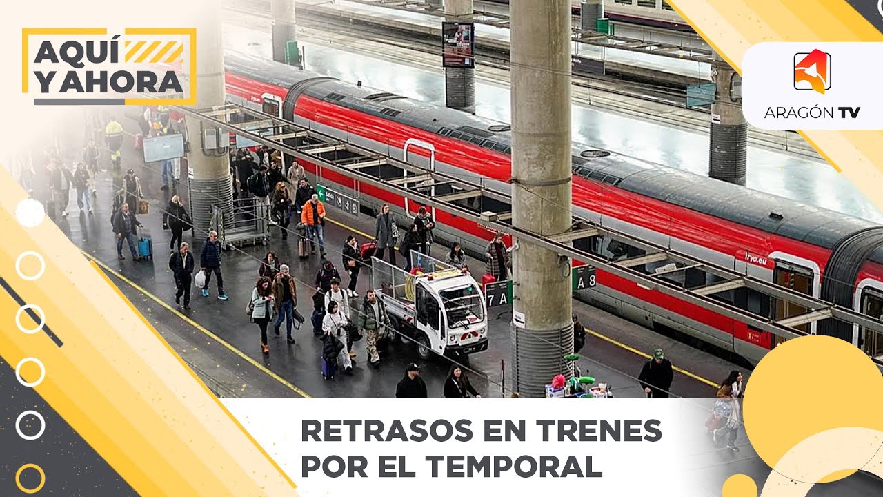 Retrasos en los trenes por el temporal