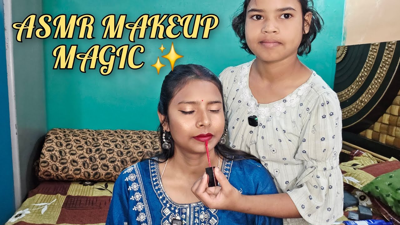 ✨ ASMR Makeup Done by Sonam | Relaxing Makeup Sounds & Soft Whispering 💄