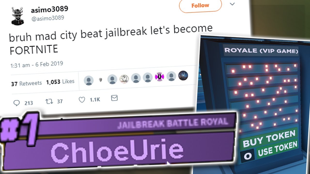 Roblox Jailbreak Became Fortnite (Jailbreak Battle Royale)