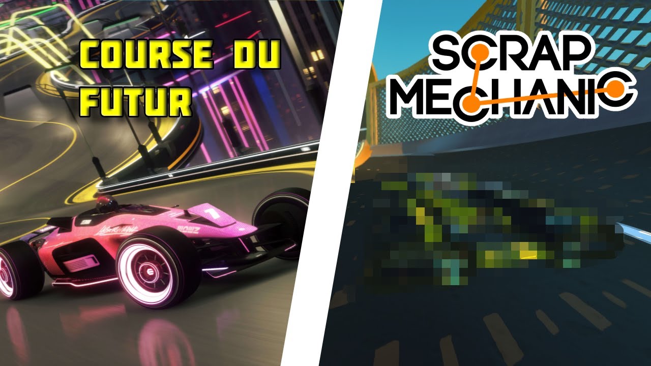 On a fait une course Sur un Circuit Futuriste de l'Extrême !! Scrap Mechanic