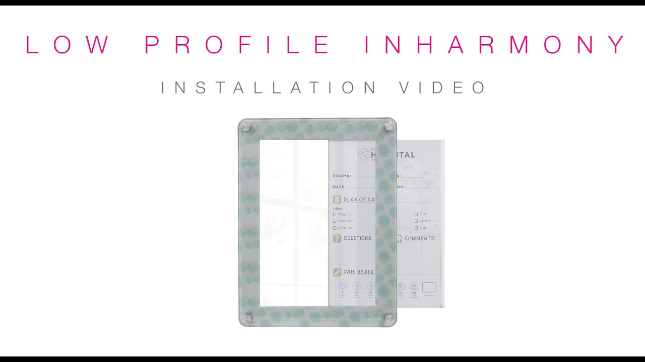 VividBoard Changeable Glassboard Installation - Low Profile