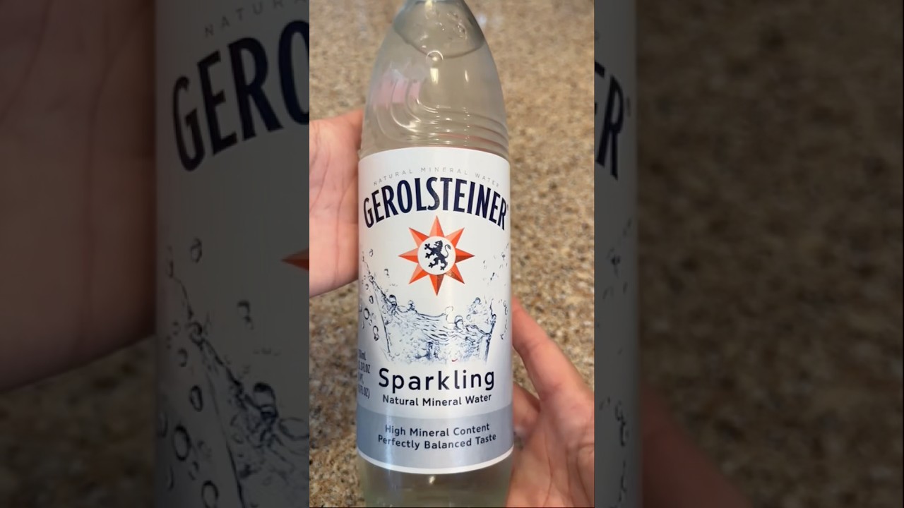 ASMR of my favorite water 💦 #asmrsounds #gerolsteiner #asmrdrinks