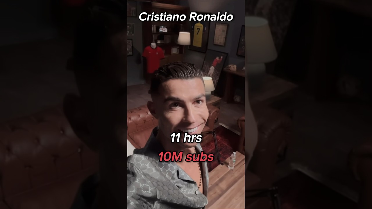 The evolution of Cristiano Ronaldo&rsquo;s YouTube channel 💀 #ronaldo #youtube