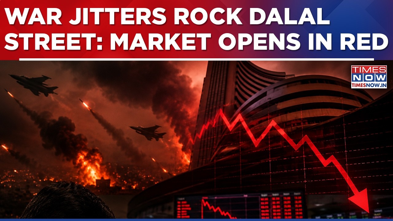 Markets Open In Red Amid Fresh West Asia Escalation | Sensex Down Over 700Pts| Stocks | English News