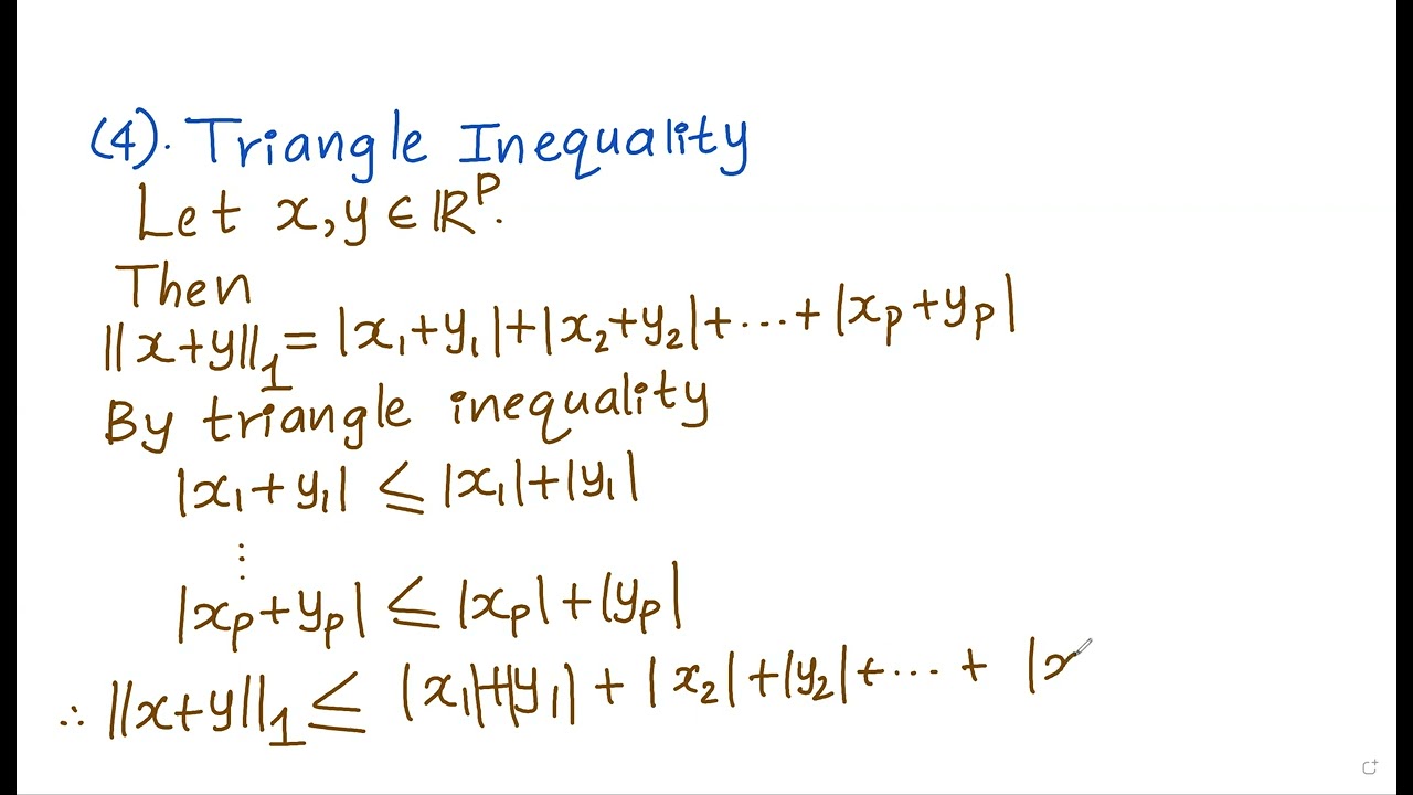Proving the First Norm and Infinity Norm | Norms in Linear Algebra