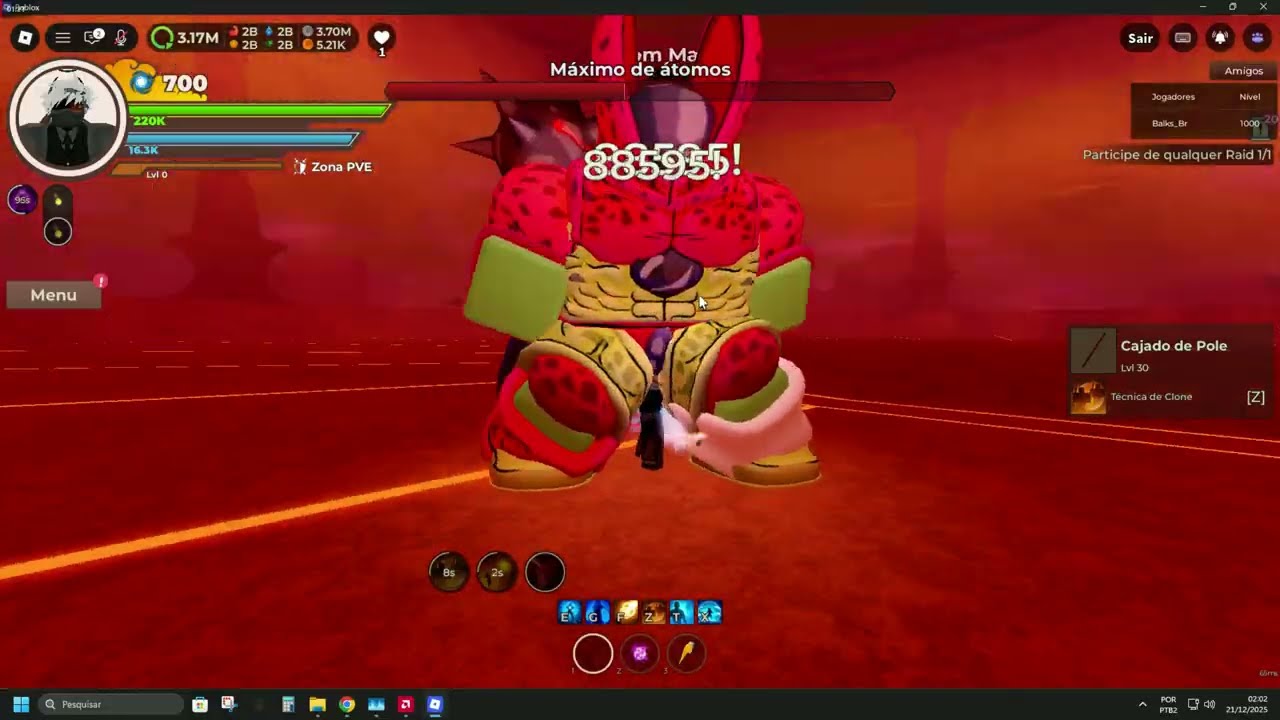 Derrotando o Atom MAX no Dragon blox [solo] [HELL MODE] Roblox