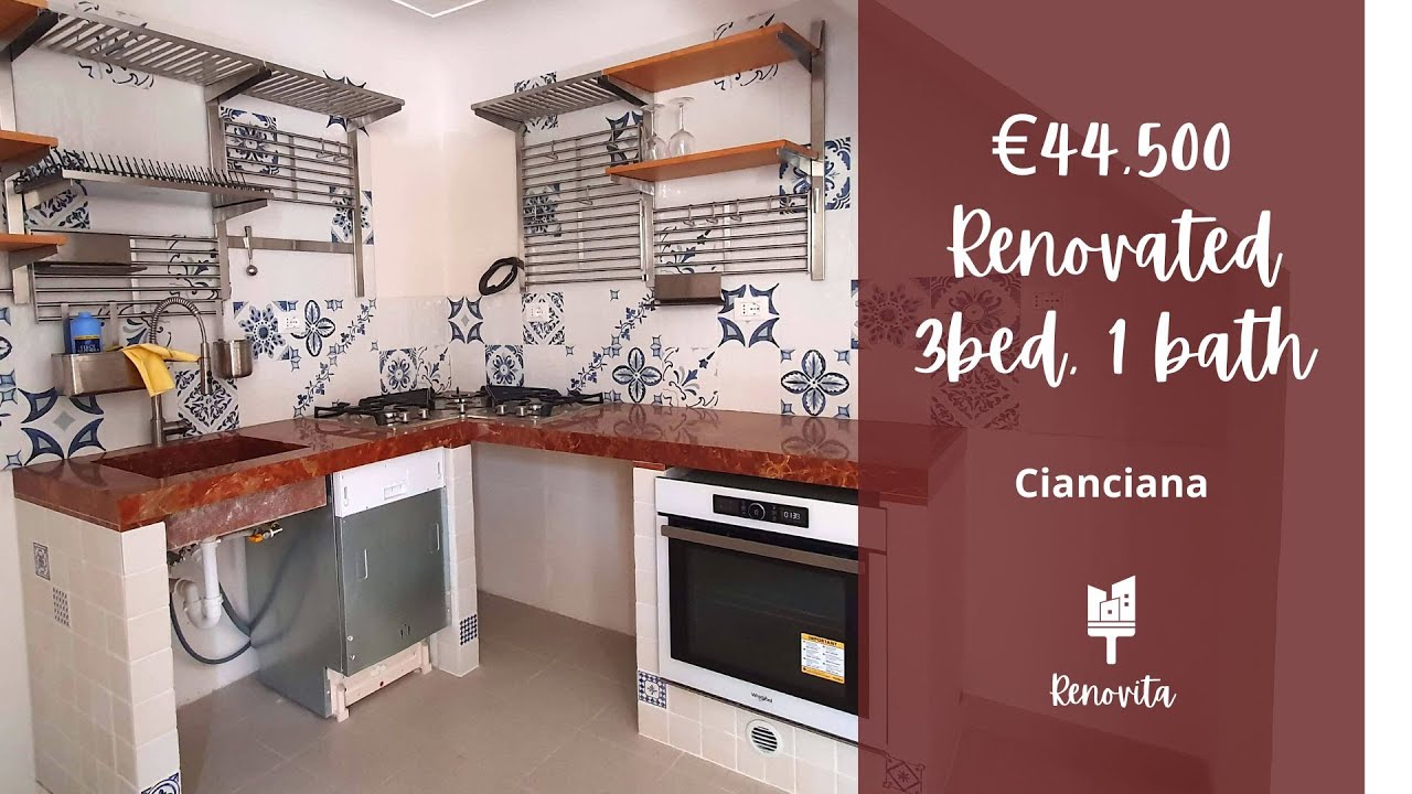 For Sale - €44,500 Renovated 3 Bed/1Bath in Cianciana, Sicily
