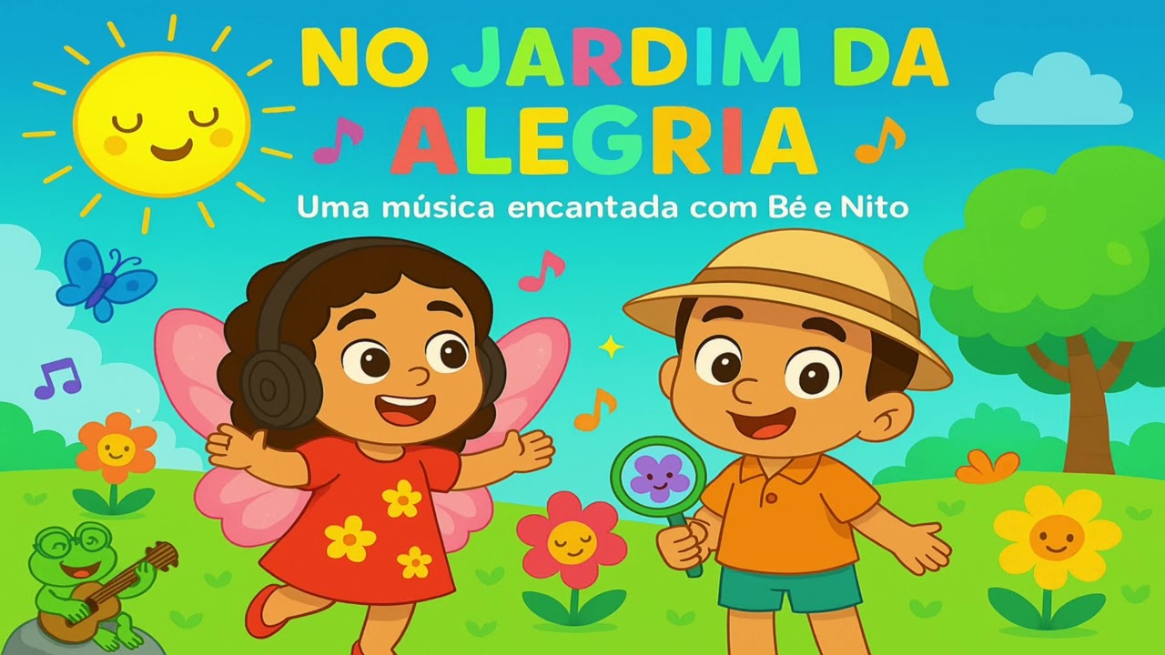 No Jardim da Alegria | Música infantil sobre natureza e imaginação com Bé e Nito