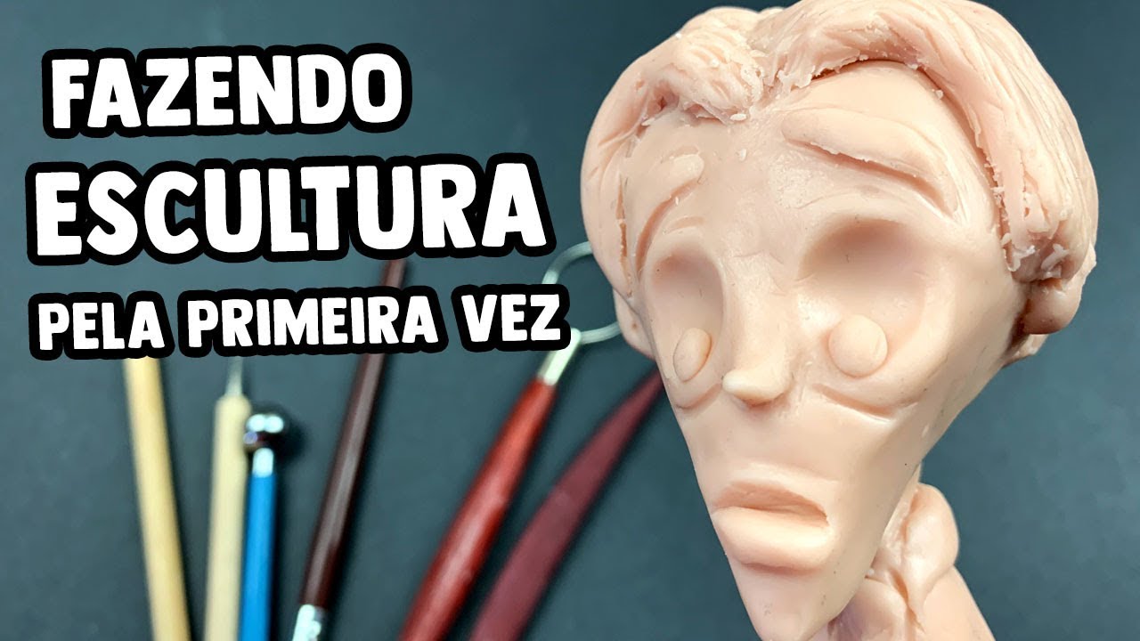 FIZ A MINHA PRIMEIRA ESCULTURA - FIQUEI SURPRESO COM O RESULTADO