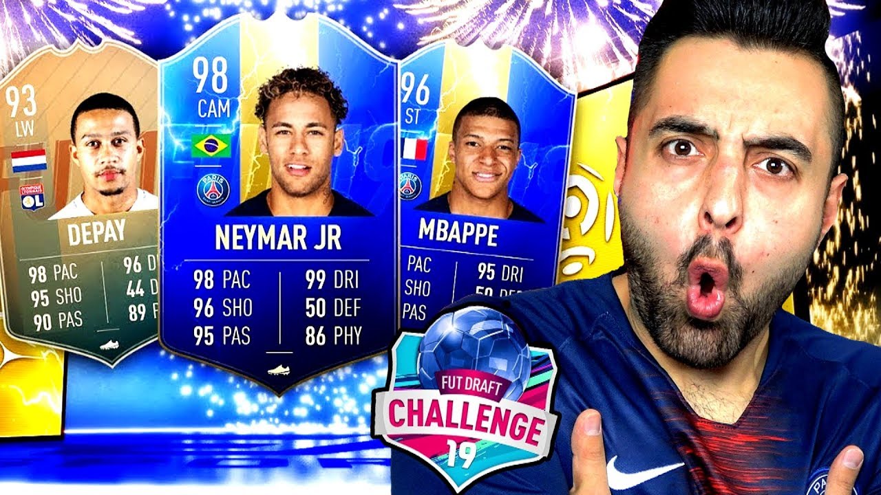 98 NEYMAR ! 96 MBAPPE ! FRANSA LİGİ TOTS ÇIKTIII ! FUT DRAFT FİFA 19