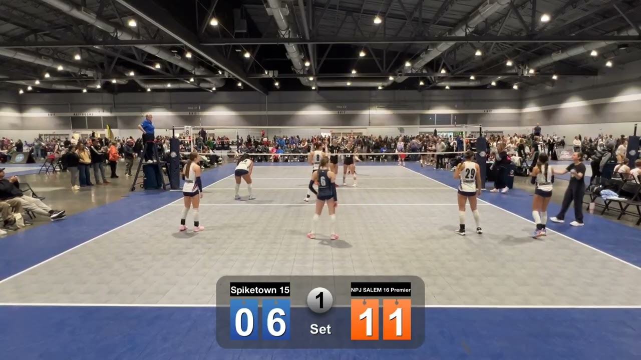PLQ2 pool play match 2 Spiketown 15 v NPJ Salem 16 premier set 1