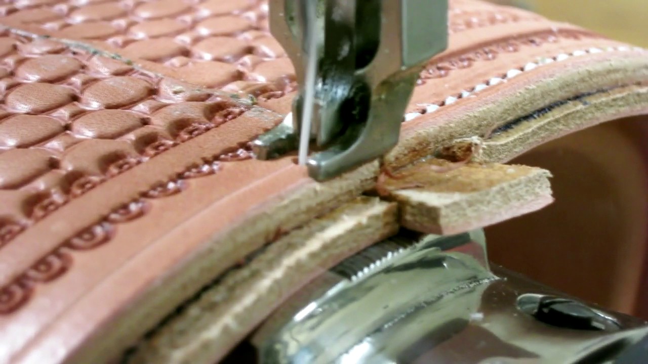 How to Sew Stirrups on Leather Sewing Machine with Riser Plate - Saddle Maker