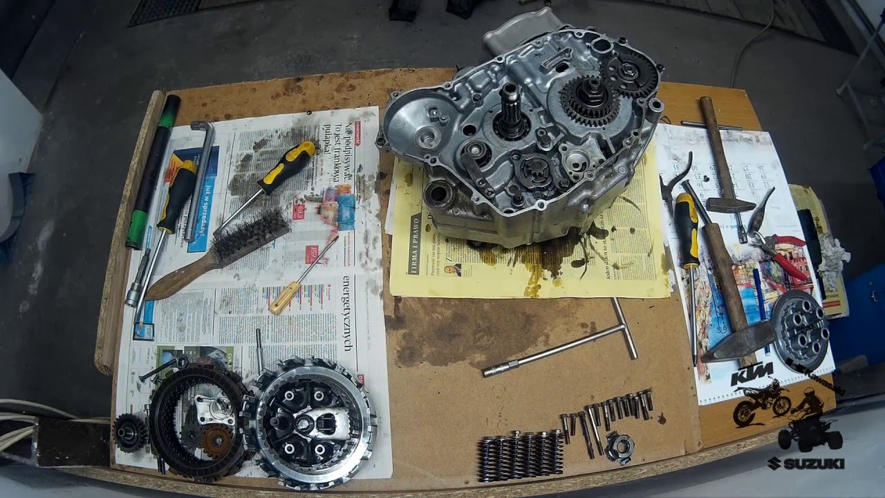 Suzuki LTR 450 - Engine rebuild |  Disassembly [Part 2/2]