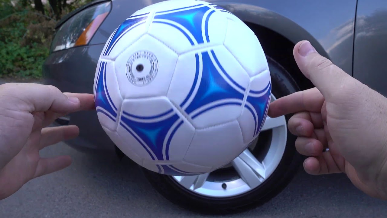 Crushing Crunchy & Soft Things by Car! EXPERIMENT CAR vs FOOTBALL BALL