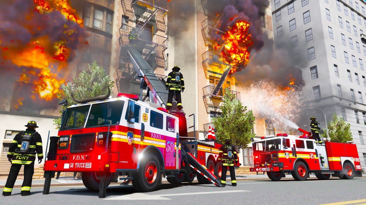 FDNY Fighting New York's Craziest Fires in GTA 5!