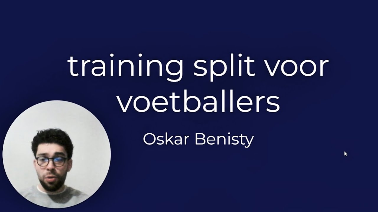 Gym training split voor voetballers.