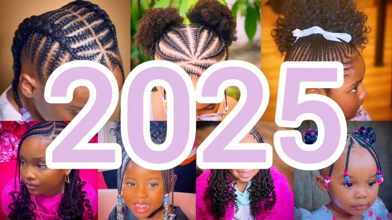 🔥💖💖2025 Best Little Girls Cornrows Braids Hairstyles Ideas | Latest Kids Hairstyles Trending💯
