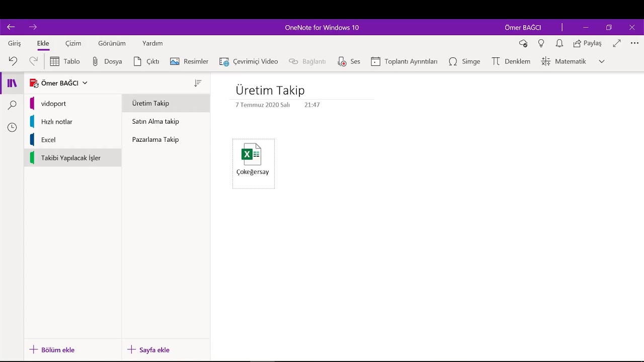 #Excel OneNote Anlatımı [Canlı Yayın] - Ömer BAĞCI