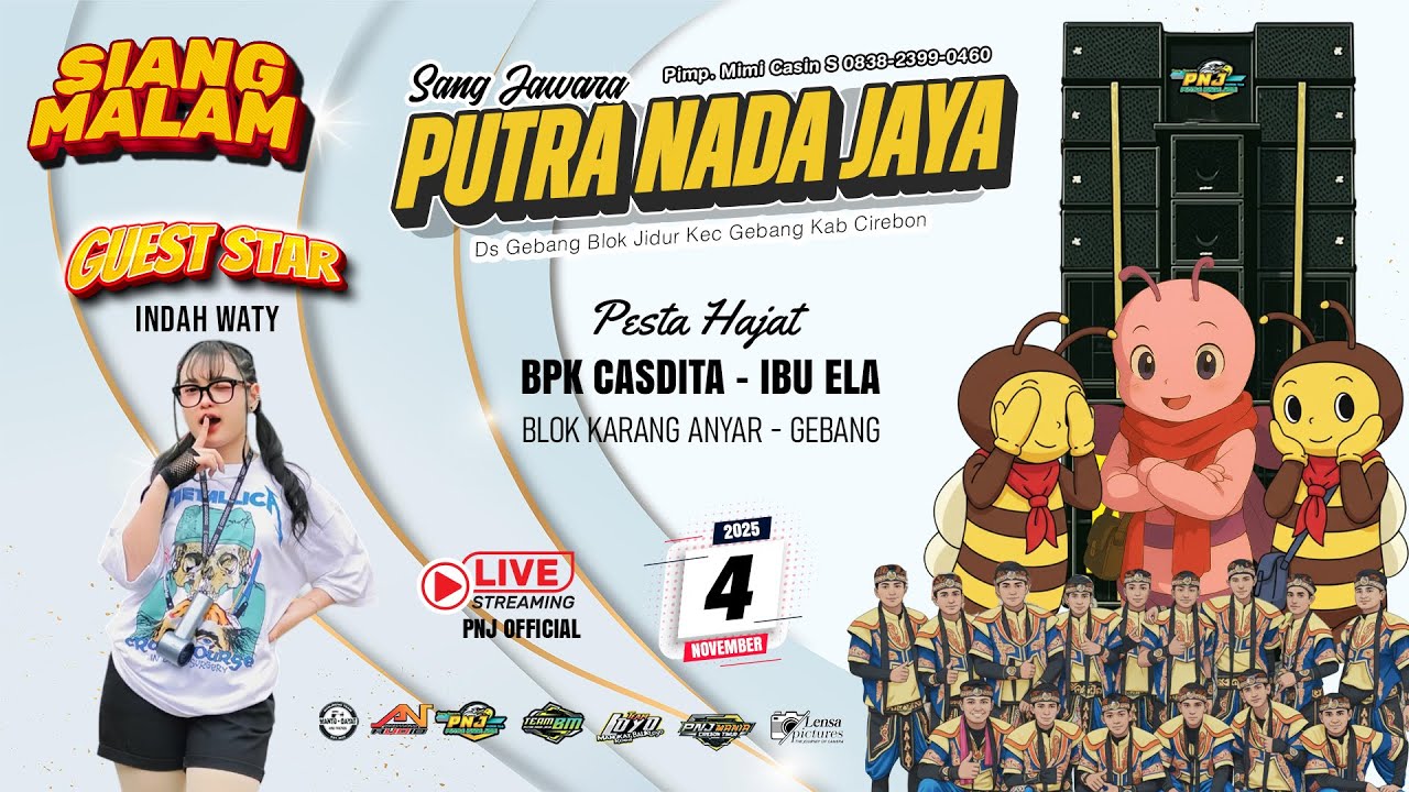PUTRA NADA JAYA SHOW GEBANG BLOK KARANG ANYAR II CIREBON 4 NOVEMBER 2025