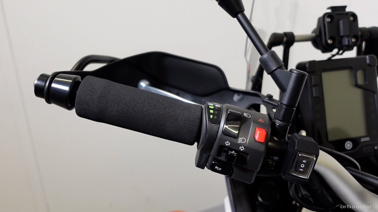 Motorcycle Foam Hand Grips - Installation of Grip Puppies on my Yamaha Ténéré 700