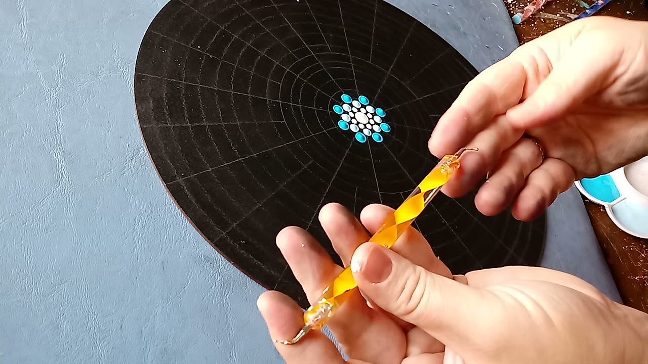 Curso Gratuito de Mandalas em Pontilhismo - Aula 5 Dots Centrais