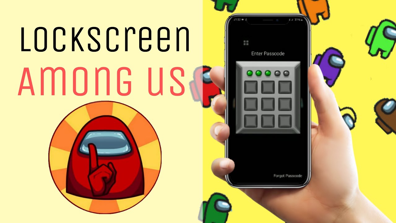 TUTORIAL LOCKSCREEN AMONG US | Amonglock